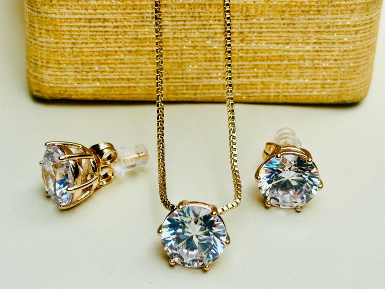 22k Gold Plated Imported Pendant Set