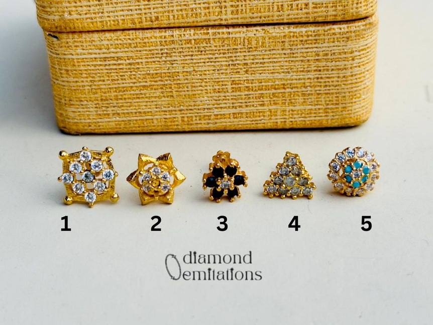 Diamond Cut Nosepins