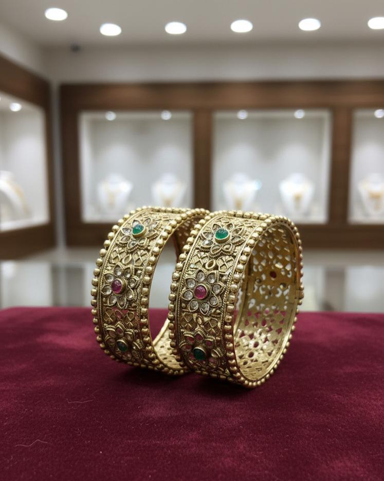 Goldplated Indian Rajwari Karaa