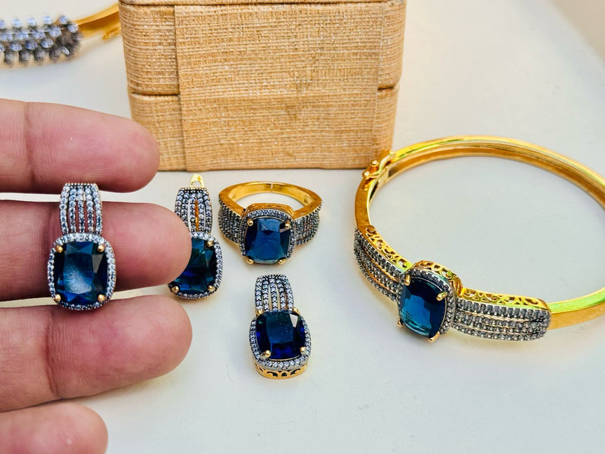 18 KARAT GOLD PLATED WITH REAL ZIRCONS