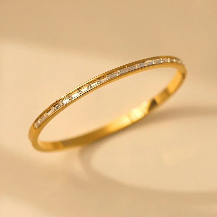 Goldplated openable bracelet