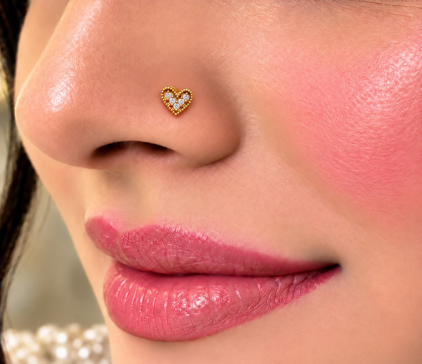 18 karat gold plated imported nosepin