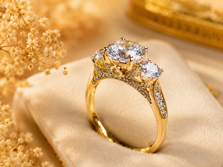 24k Gold Plated Branded Ring