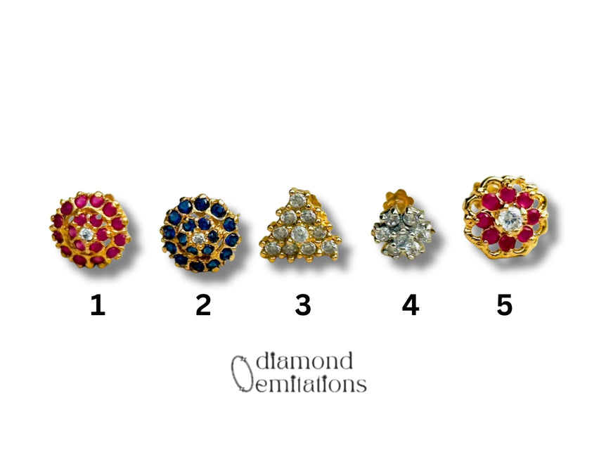 Diamond Cut Nosepins