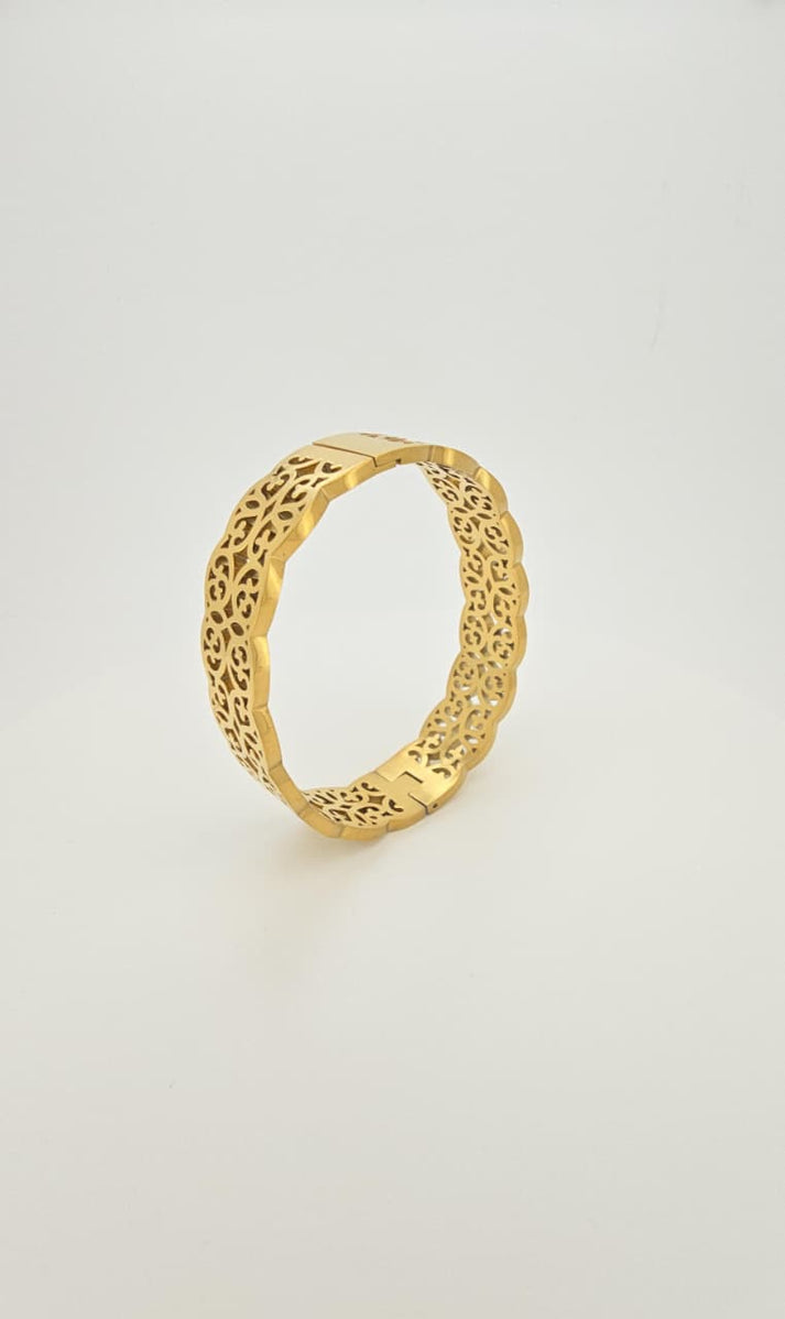 Goldplated openable bracelet