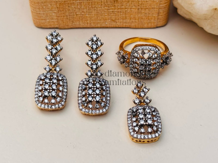 18 KARAT GOLD PLATED WITH REAL ZIRCONS