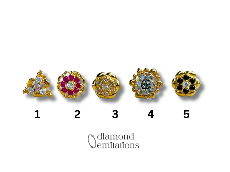 Diamond Cut Nosepins