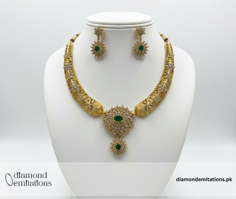 Goldplated South Indian Kundan Set