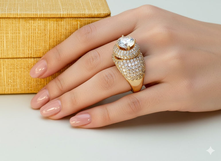 24k goldplated imported rings