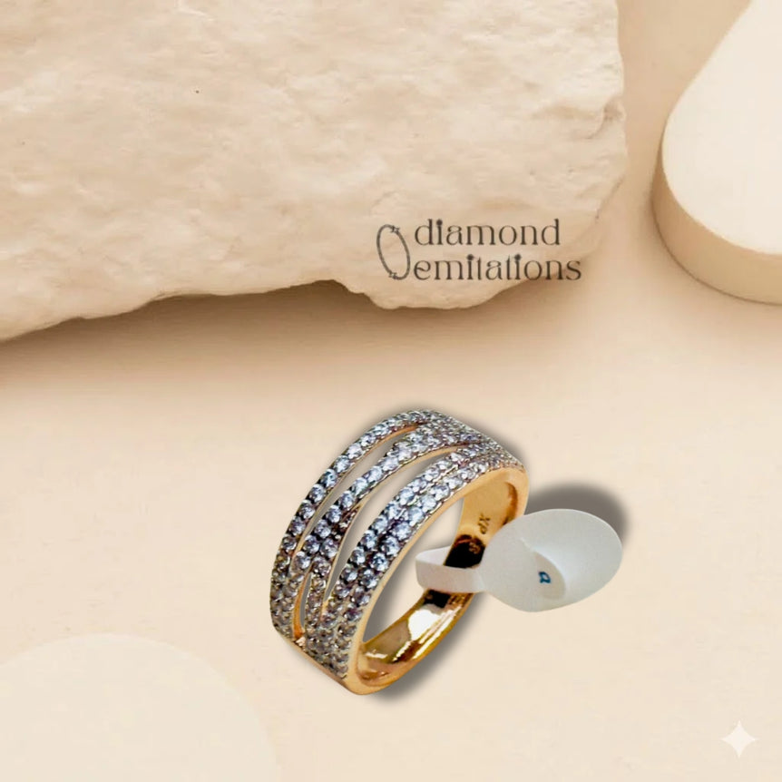 24k gold plated imported branded ring