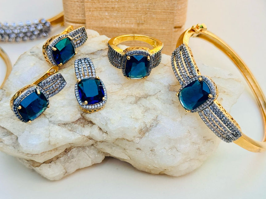 18 KARAT GOLD PLATED WITH REAL ZIRCONS