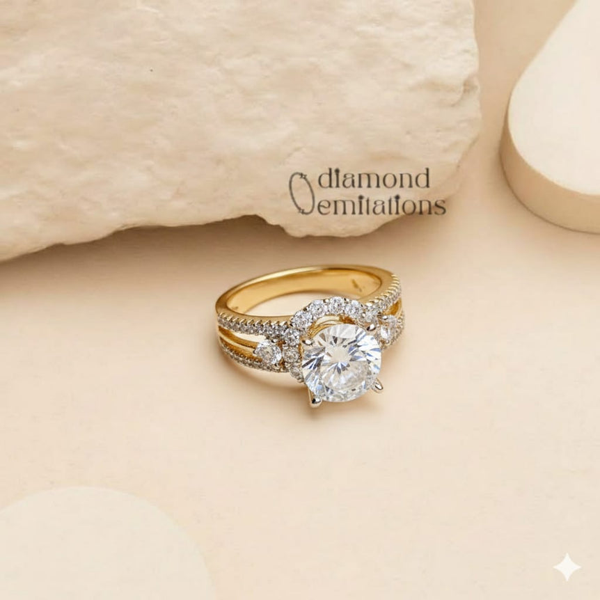 24k gold plated imported branded ring