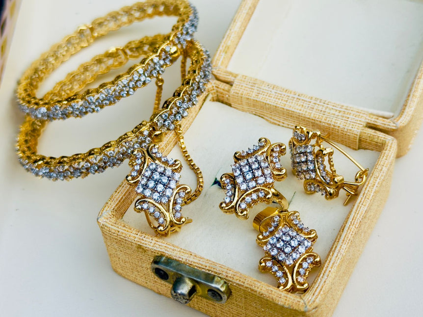 Goldplated Real Zircon Combo Deal