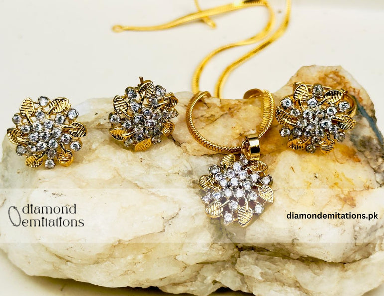 Goldplated Zircon Set