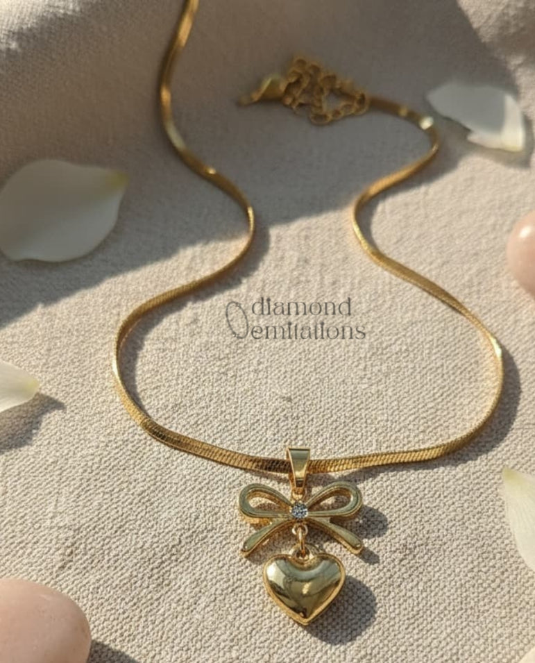 Goldplated Imported Chain and locket