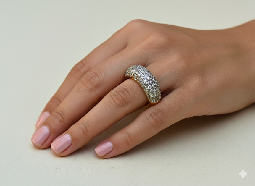 24k gold plated imported branded ring