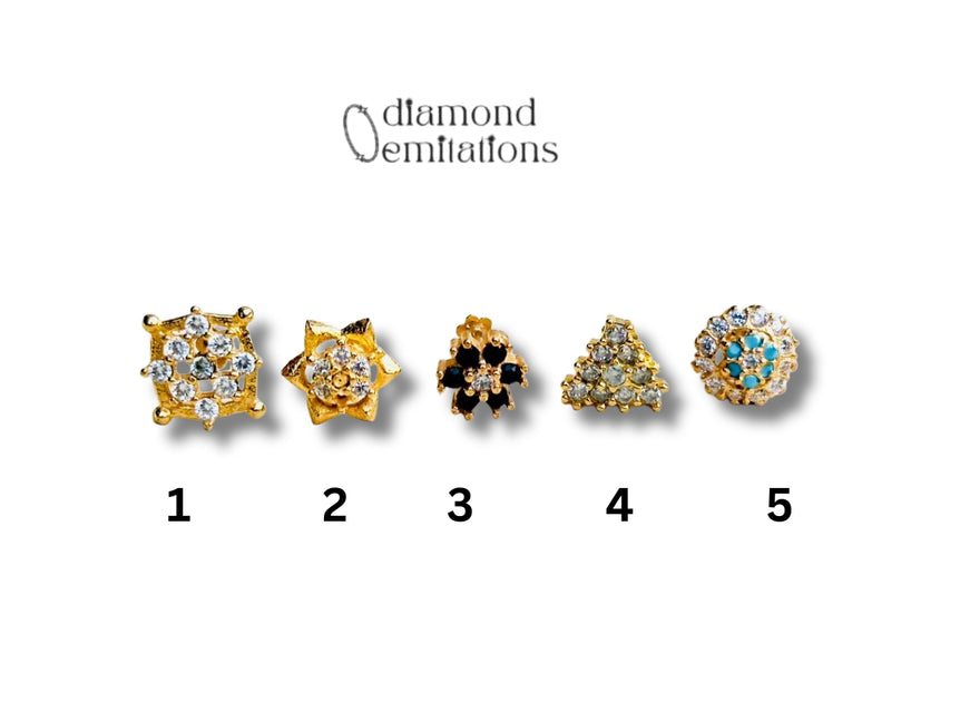 Diamond Cut Nosepins