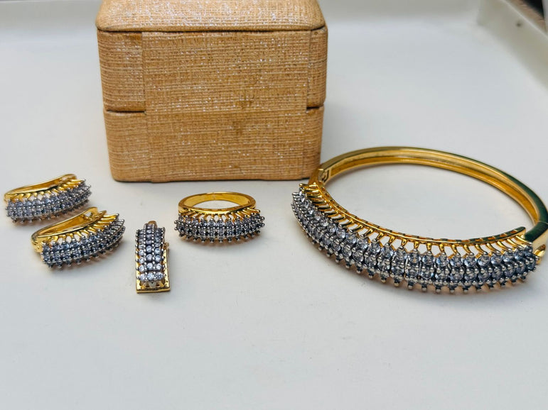 18k Goldplated With Real Zircons