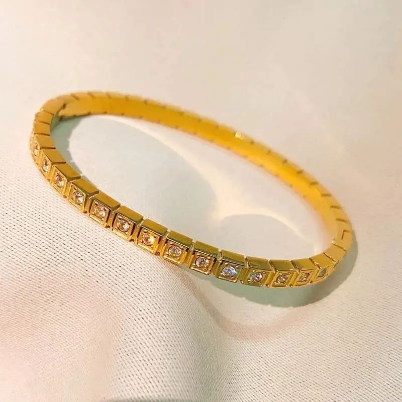 Goldplated openable bracelet