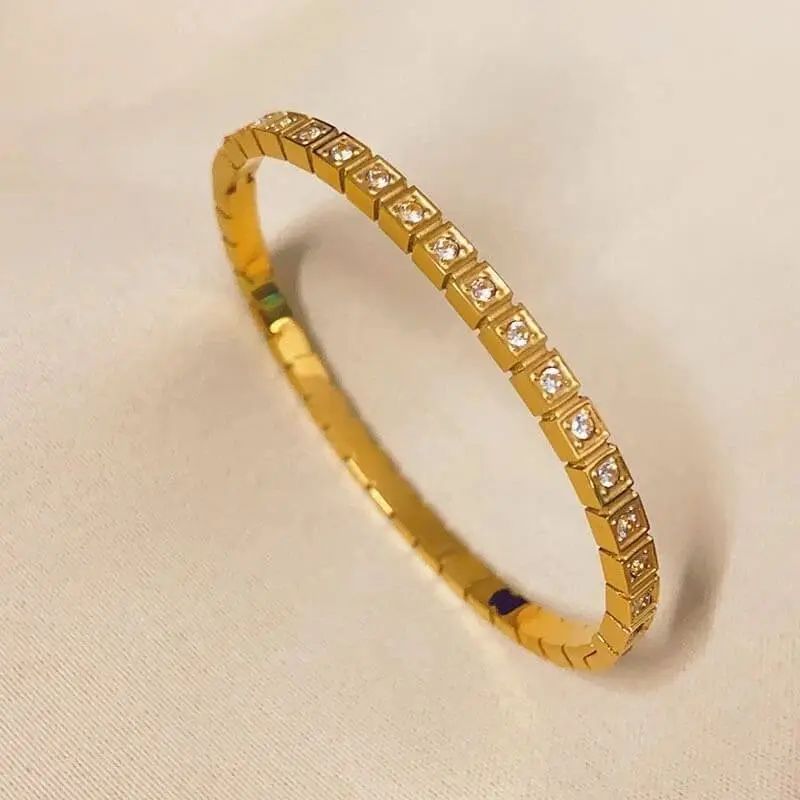 Goldplated openable bracelet