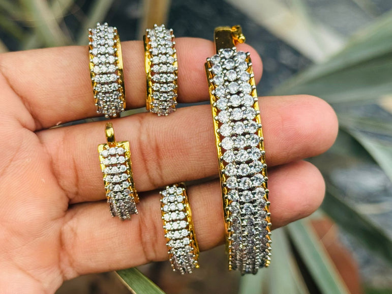 18k Goldplated With Real Zircons