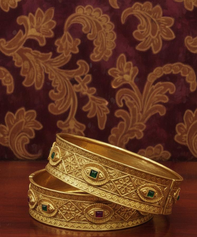 Goldplated Indian Rajwari Karaa
