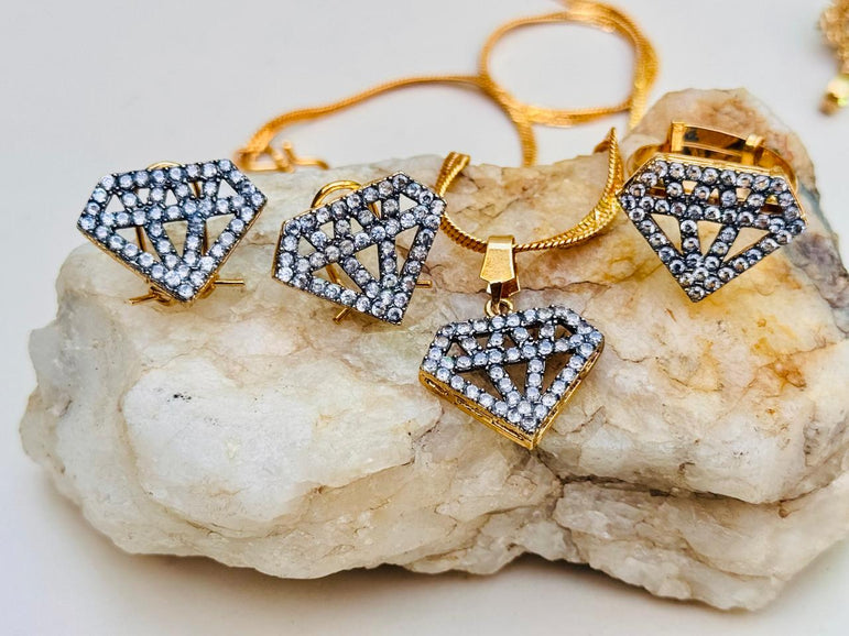 Diamond Cut Zircon Set