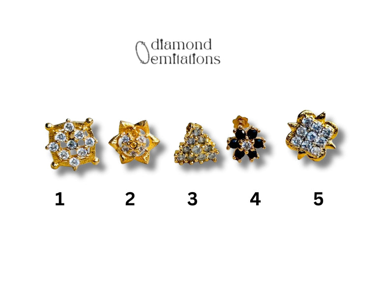 Diamond Cut Nosepins