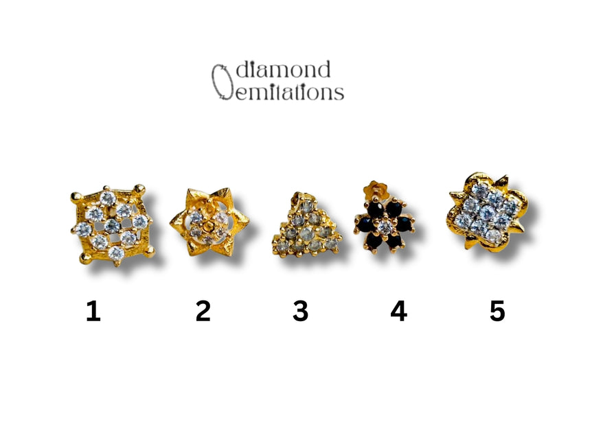 Diamond Cut Nosepins