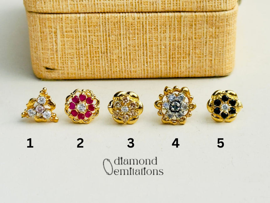 Diamond Cut Nosepins