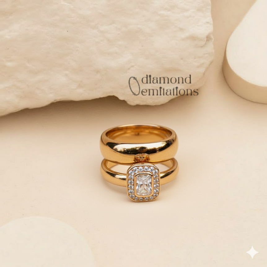 24k goldplated Imported rings