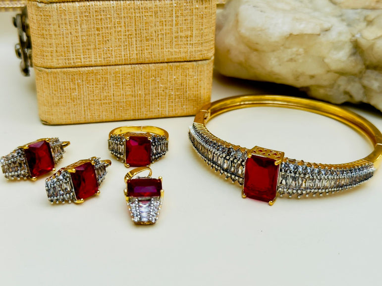 18k Goldplated With Real Zircon