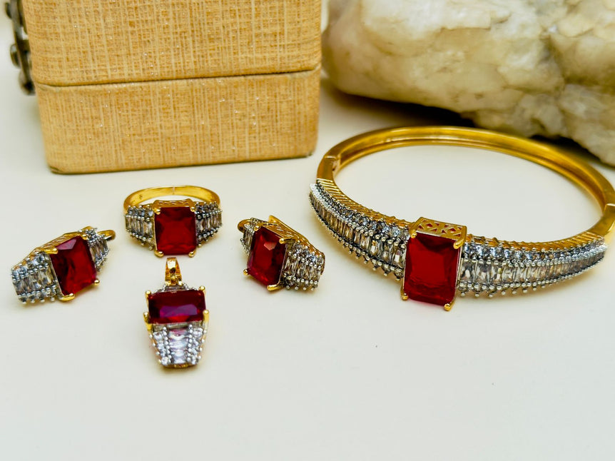 18k Goldplated With Real Zircon