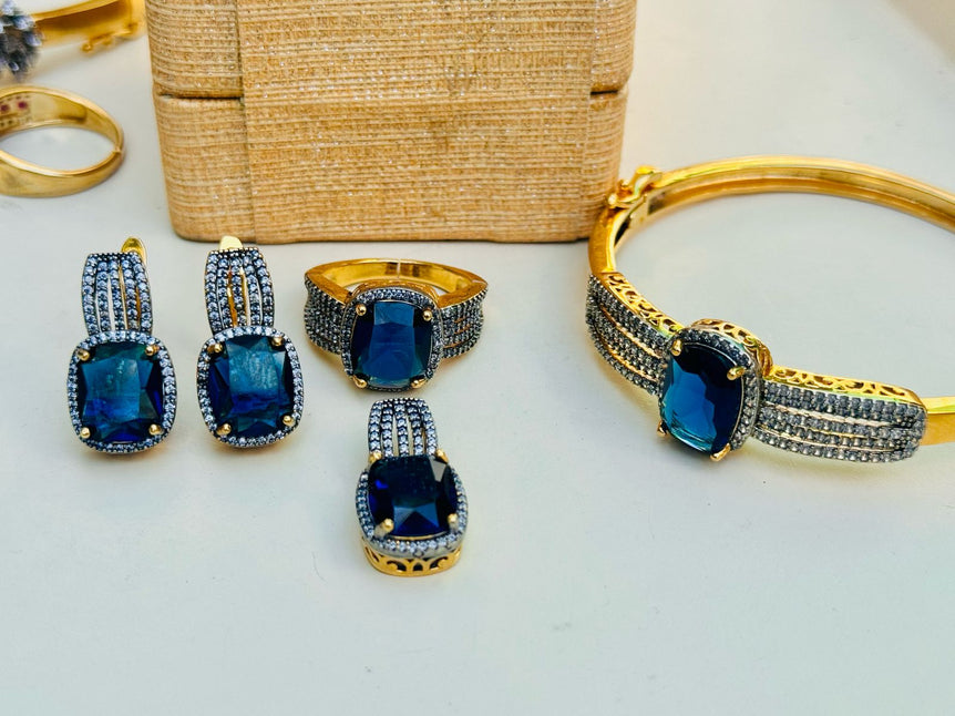 18 KARAT GOLD PLATED WITH REAL ZIRCONS