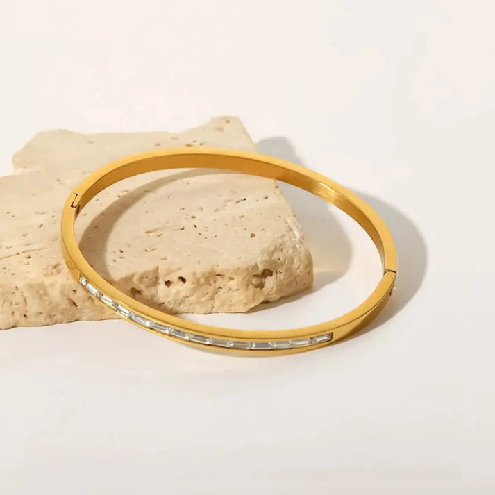 Goldplated openable bracelet