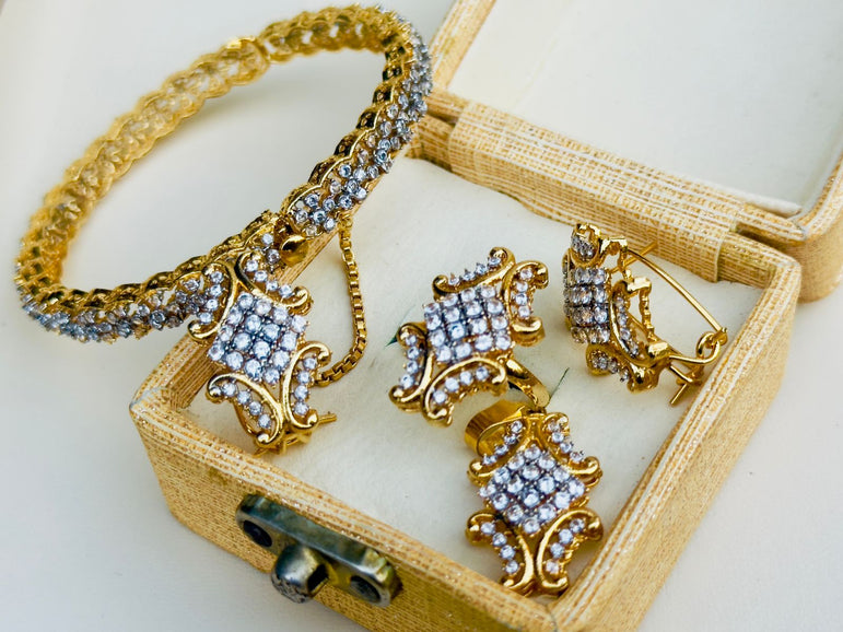 Goldplated Real Zircon Combo Deal