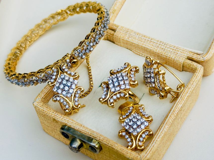 Goldplated Real Zircon Combo Deal