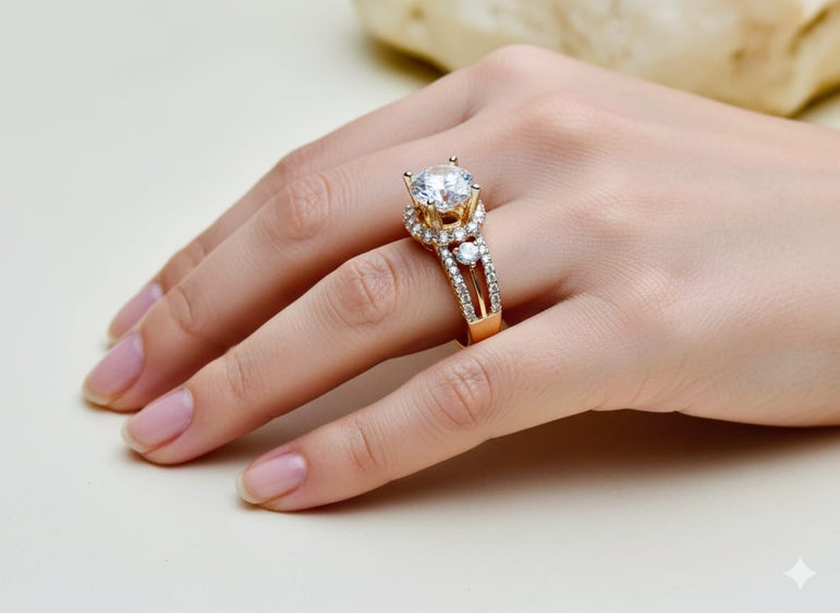 24k gold plated imported branded ring