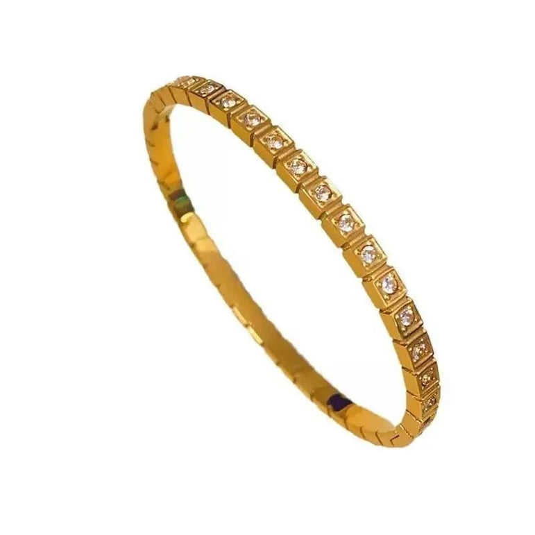 Goldplated openable bracelet